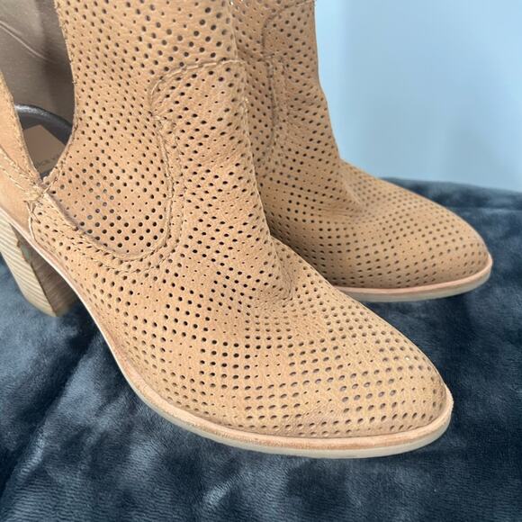 Dolce Vita Shay Perforated Leather Booties - Picture 3 of 10